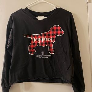 Simply southern Dog mom crop top